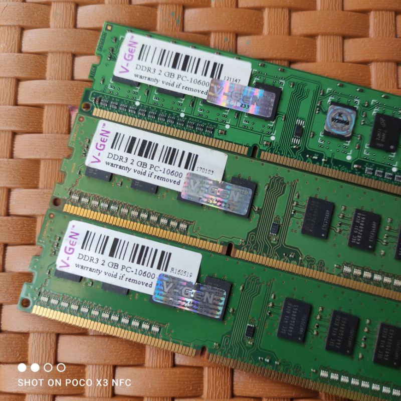 Ram PC ddr3 2gb 10600 Vgen