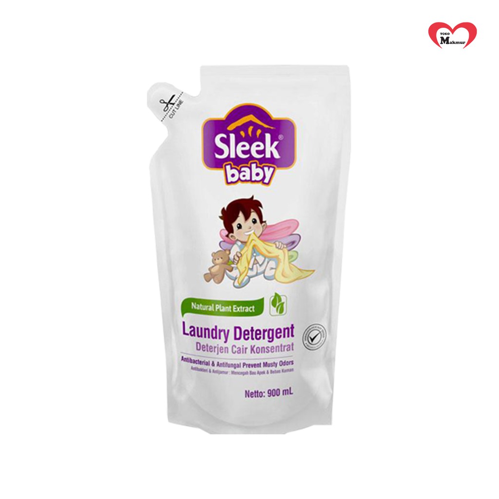 Sleek Laundry Detergent Refill 450Ml Dan 900Ml (Khusus Gojek Surabaya) / Toko Makmur Online