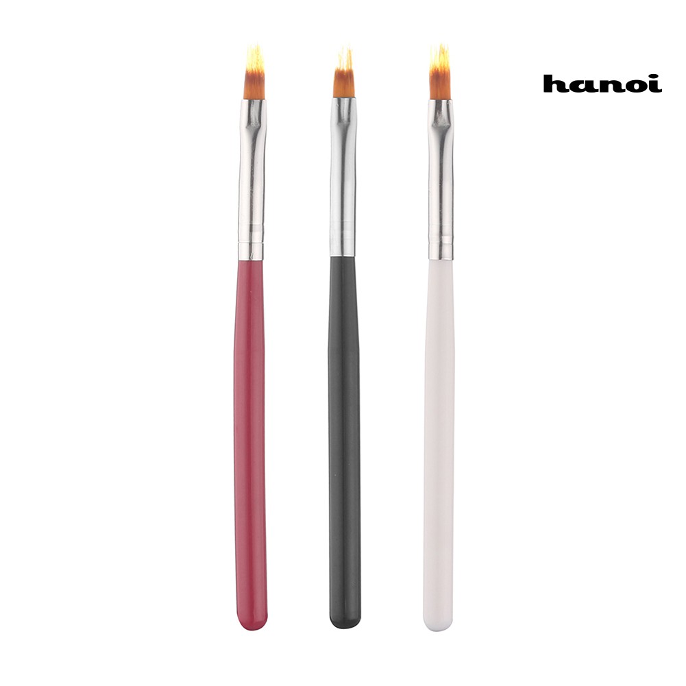 Hn- Brush Pen Uv Gel Gradasi Gagang Plastik Peralatan Nail Art / Manicure