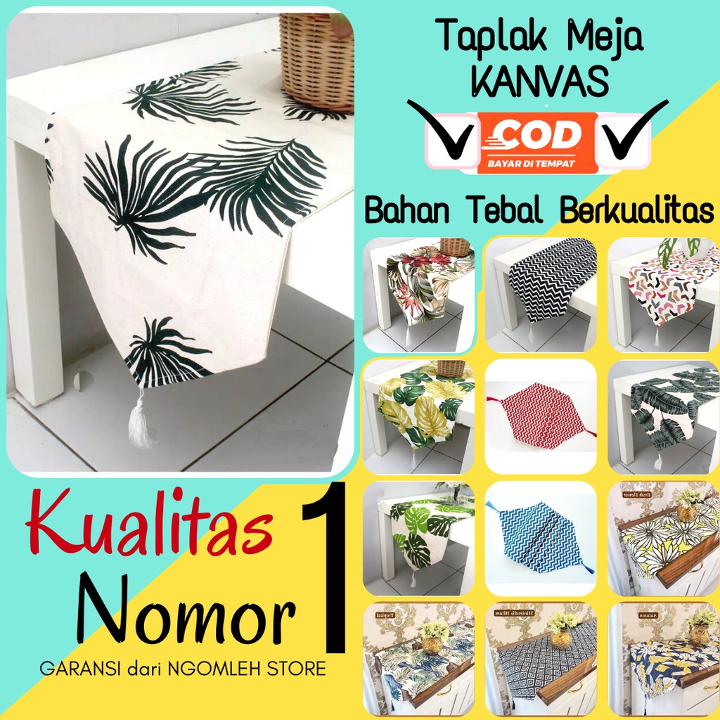 Taplak Meja Tamu Minimalis Persegi Panjang Mewah Taplak Meja Panjang Motif Minimalis Ukuran 2 Meter 