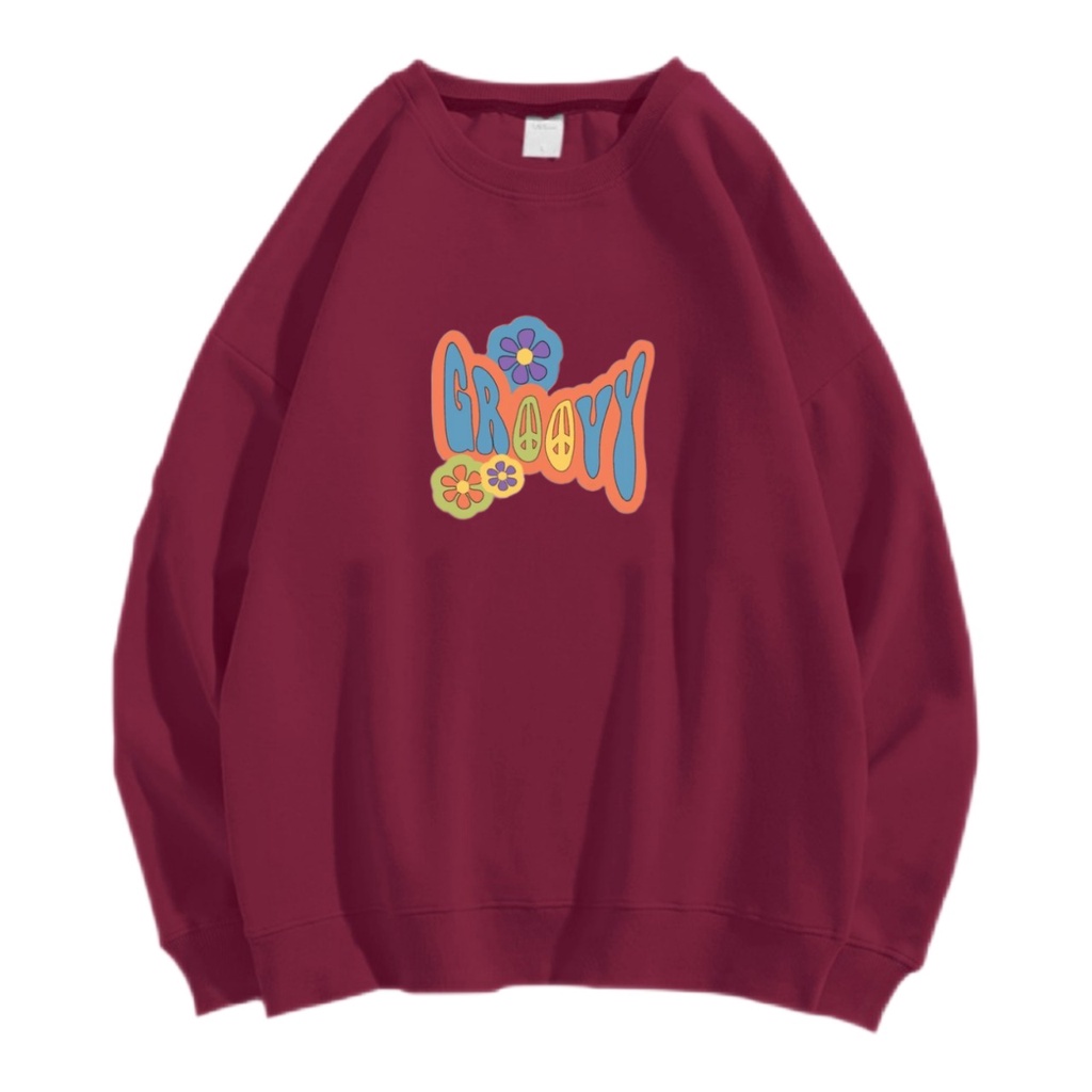 GROOVY SWEATER CREWNECK Size M-XXL ANAIRA