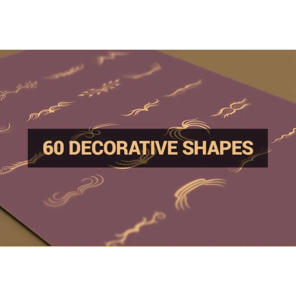 Mega Bundle 1160 Decorative Shapes - Vector Designs - Business Branding