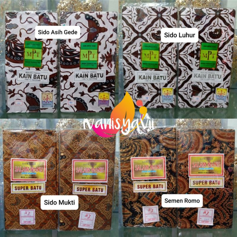 Jarik Lembaran / Jarik Instan - Motif Batik Lengkap