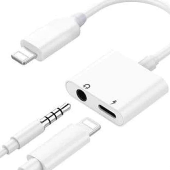 Kabel Adapter @Phone - Splitter Converter 2in1 Headphone Jack