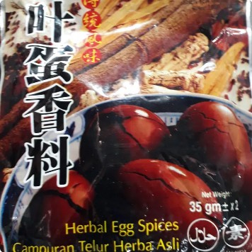 

Telur herbal egg spices Shen Yen Cha Ye Dan Spices 2x35g
