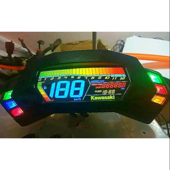Stiker CUSTOM WARNA Lcd Speedometer Kawasaki Ninja 250 SL Mono Shock Original