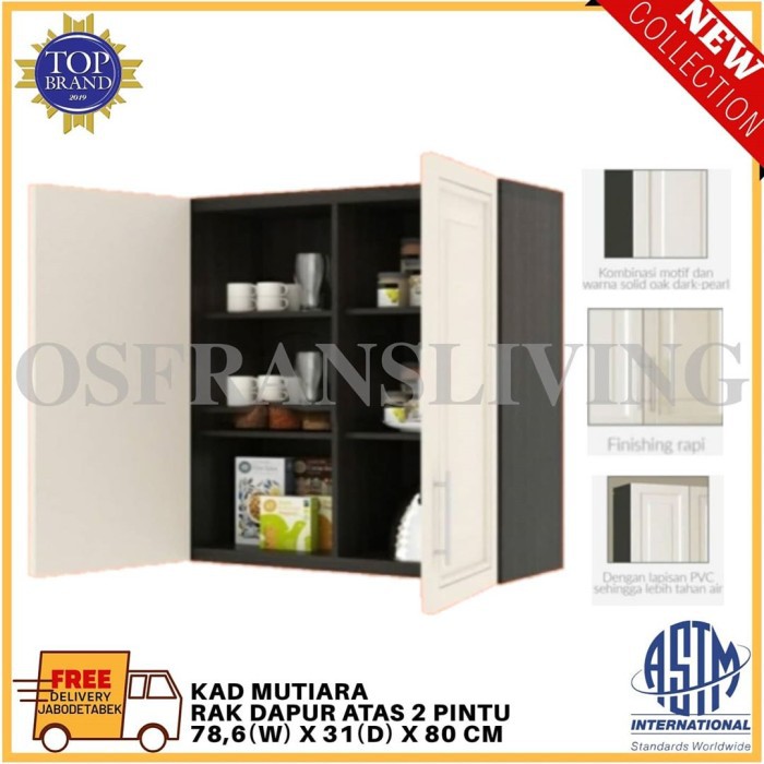 OLYMPIC RAK DAPUR ATAS DUA PINTU KAD MUTIARA HARGA PABRIK