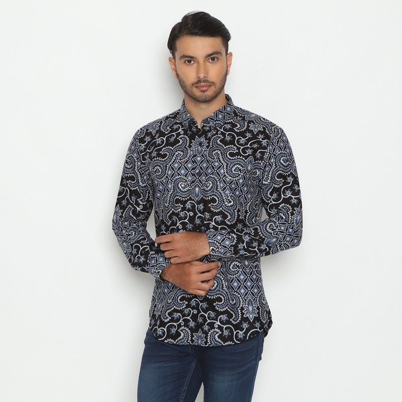 Barilie Batik Slimfit Onyx