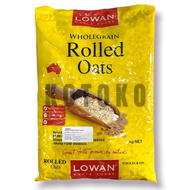 

Lowan Whole Grain Rolled Oat / Rolled Oats 1kg