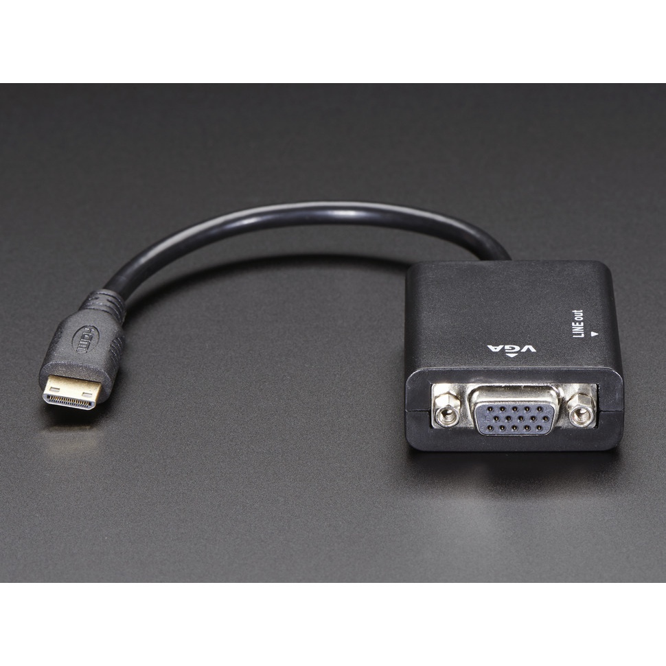 MINI HDMI TO VGA+AUDIO converter# MINI HDMI TO VGA+AUDIO (P)