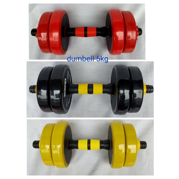 barbel  rox steel sand 5 kg/dumbell rox 5kg