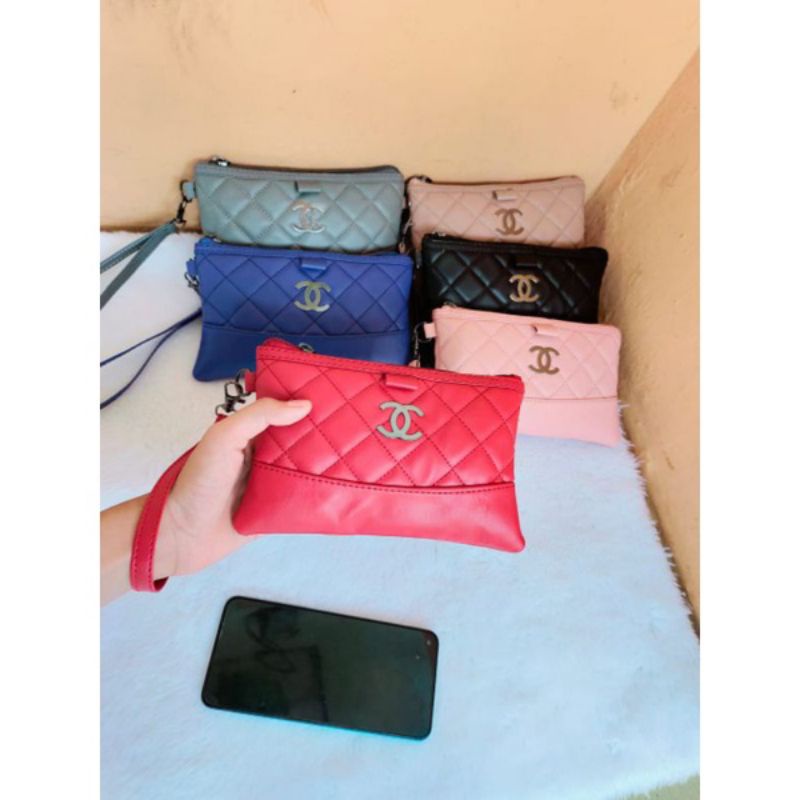 dompet tangan wanita tempat hp dan Uang hanging wallet handbag pouch kosmetik makeup