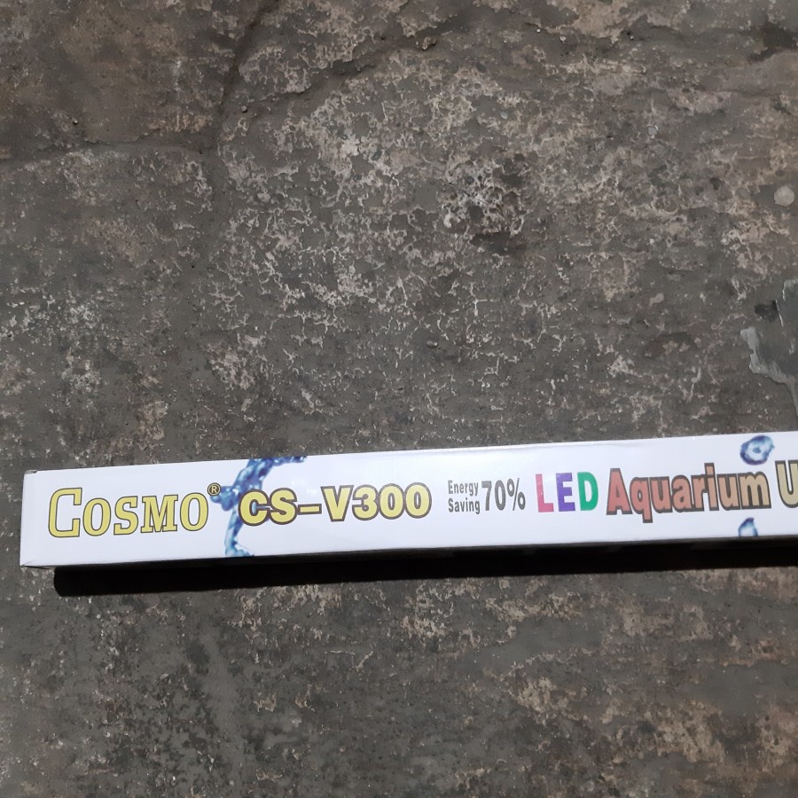 Cosmo CS-V300 Lampu Celup LED Aquarium Light 30cm Akuarium 30 cm V-300