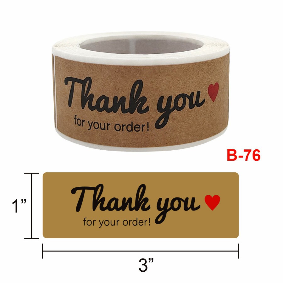 

Stiker Thank You For Your Order Murah Cutting Sticker Paket Kado Murah