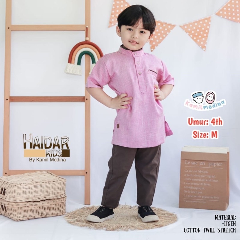 Setelan Kurta Anak Set Koko Haidar by Kamil medina