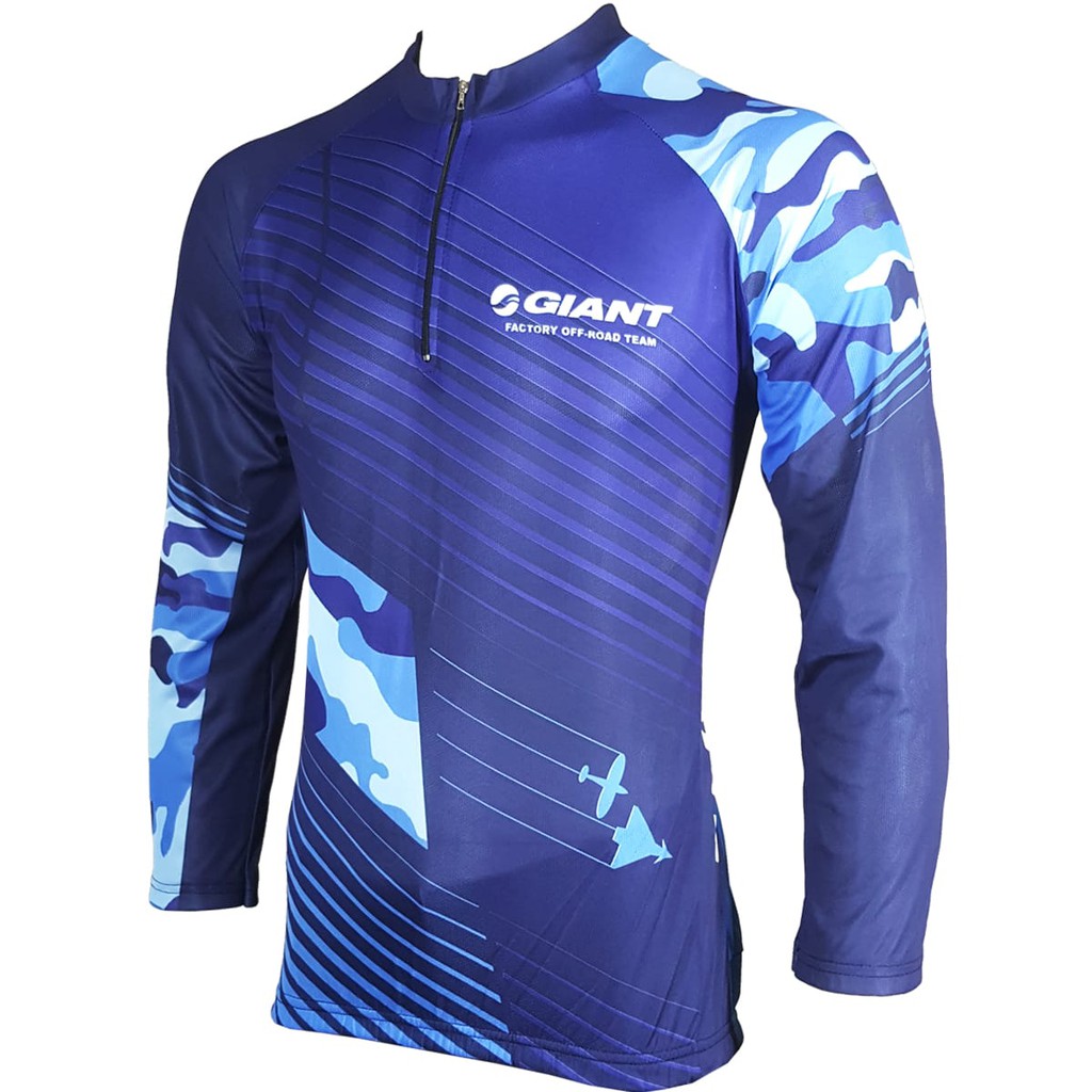 Jersey Sepeda Roadbike Giant Biru Army baju kaos Lengan Jersey Sepeda Roadbike Giant Biru Army baju kaos Lengan