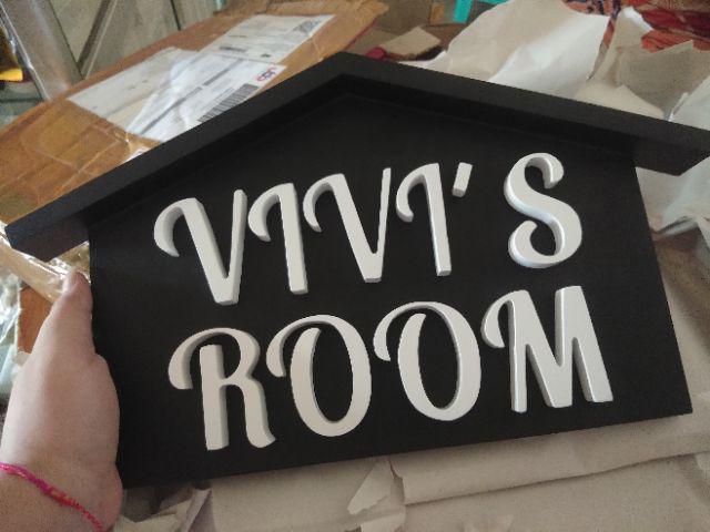 Nomor/nomer/hiasan/tanda/papan/logo Rumah/toko Timbul Kayu Mdf Dengan Tulisan/nama/alamat/pengenal