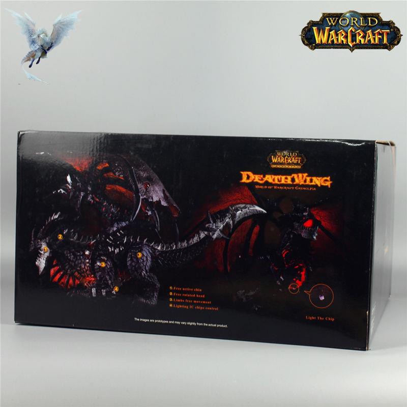 WOW Cataclysm Neltharion Death Wing Figure Statue with Light Gradient