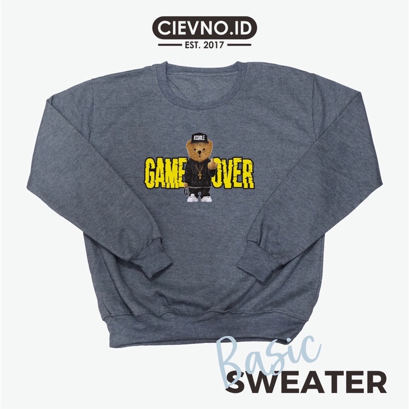 B.SWEATER GAMEOVER (DIGITAL PRINTING) Size M - XXXL