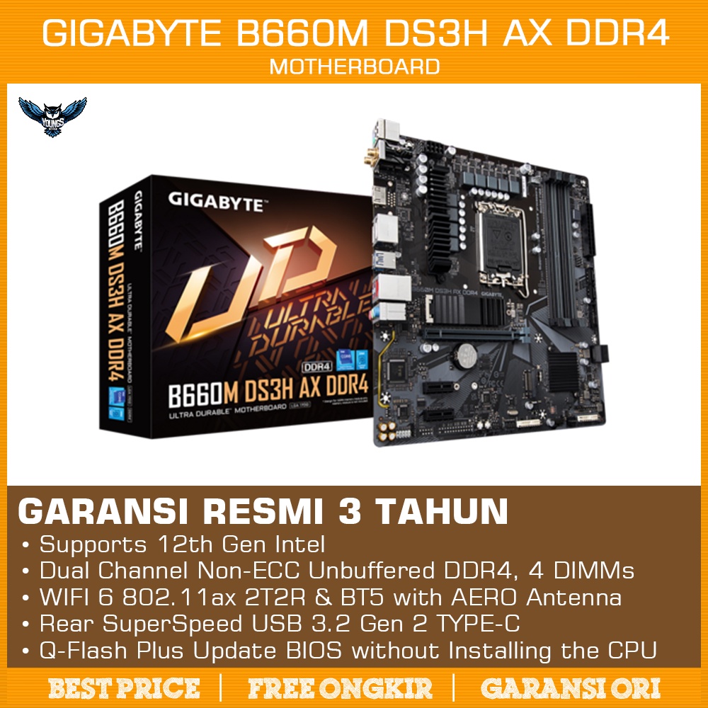 Gigabyte B660M DS3H AX DDR4 | Motherboard Intel B660 LGA 1700 M-ATX