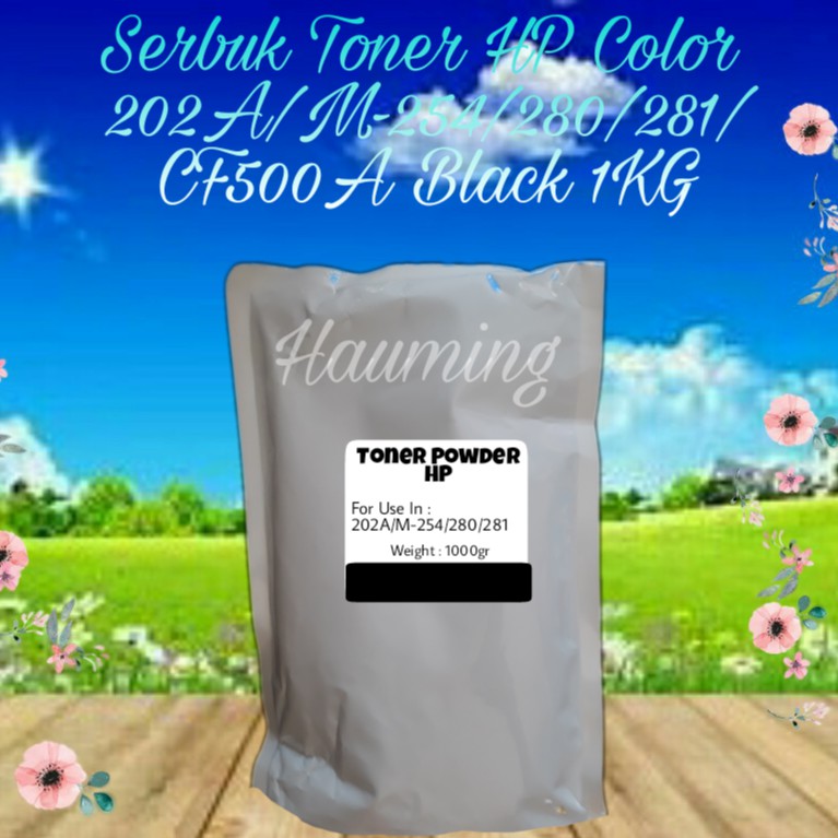 Serbuk Toner HP 202A M254 M254dw M280 M280nw M281 M281dw M281fdw M281cdw CF500A Black 1kg