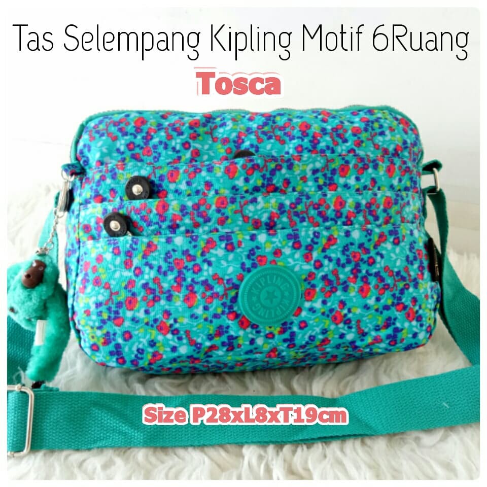 TERMURAH Tas Selempang Kipling Motif 6Ruang kp604