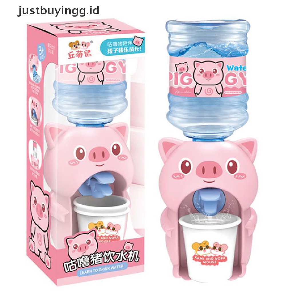 Justbuyingg.Id 1pc Mainan Dispenser Air Minum Mini Motif Kartun Ukuran 8x23cm Untuk Anak Bermain Peran