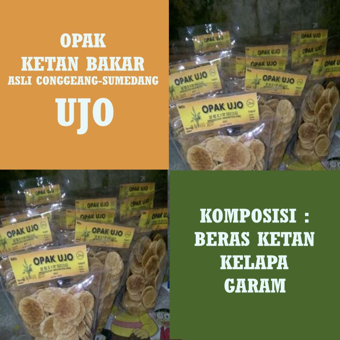 

Opak Ketan Bakar Asli UJO Conggeang Makanan/ Cemilan/ Oleh oleh Khas Sumedang Bandung