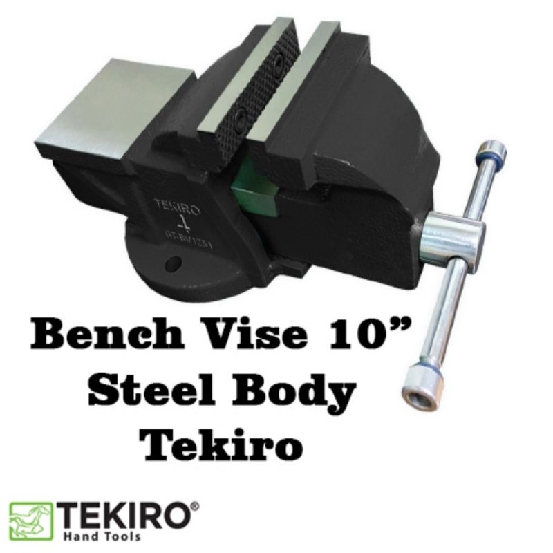 tekiro BV1255 bench vise 10&quot; catok ragum meja bodi besi 10inch BV 1255