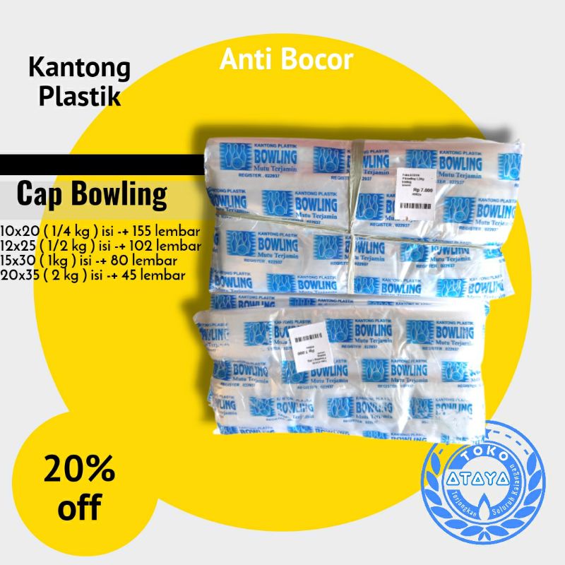 

Plastik PP bowling Bening 1kg