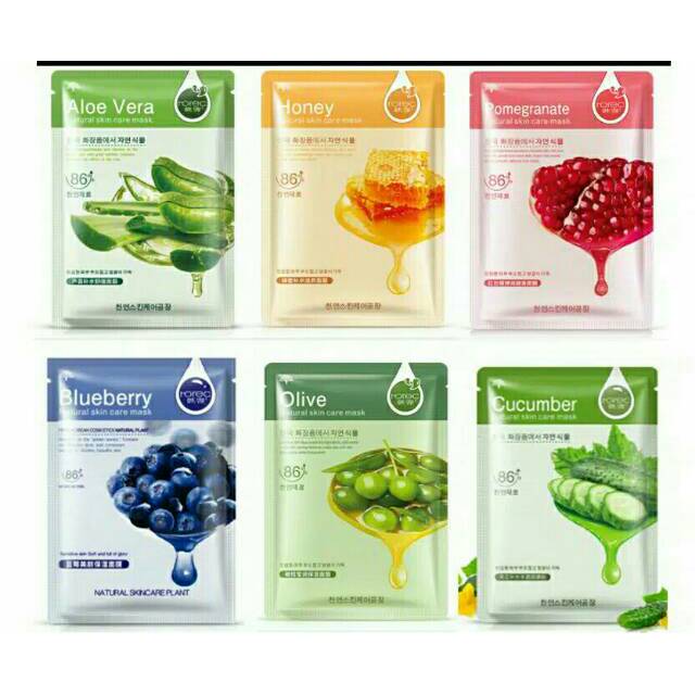 Rorec HCHANA Aloe Vera Bluberry honey Lidah Buaya Masker