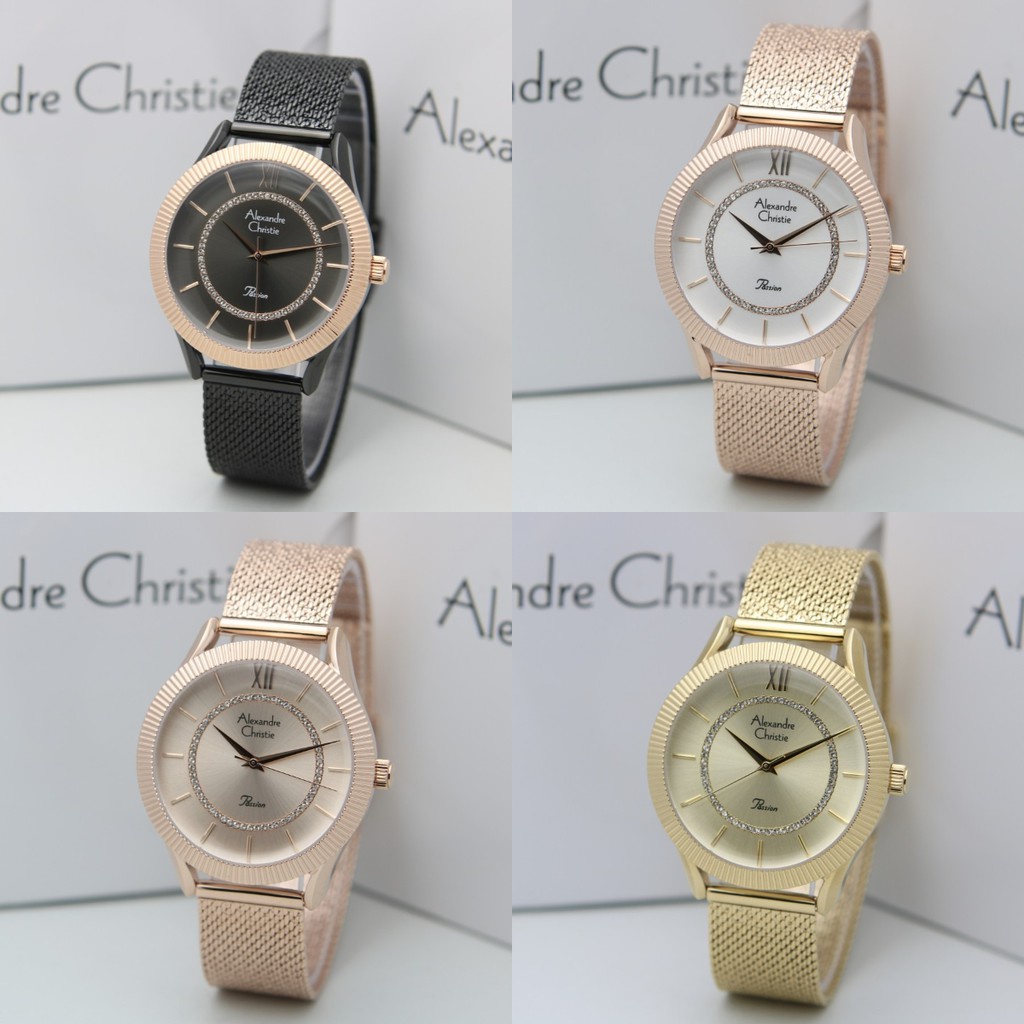 JAM TANGAN WANITA ALEXANDRE CHRISTIE AC 2887 RANTAI PASIR ORIGINAL GARANSI RESMI 1 TAHUN