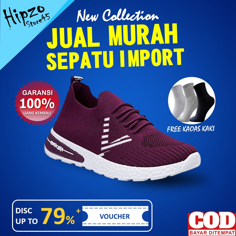 Sepatu Wanita Terbaru Sepatu Fashion Wanita Sepatu Sneakers Cewek Murah Original Hipzo HIPZO Z-02