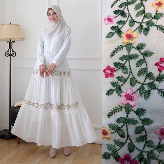 CINDYA DRESS CERUTI BORDIR