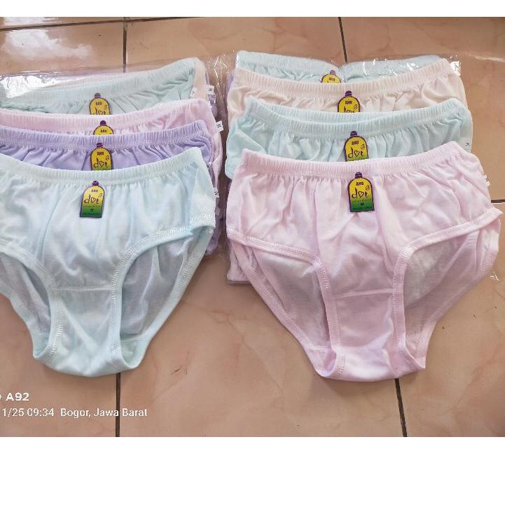 Ready 1 Lusin Celana Dalam Wanita Dewasa Polos / 12 Pcs CD Wanita Dewasa / CD Wanita Dewasa Lusinan 
