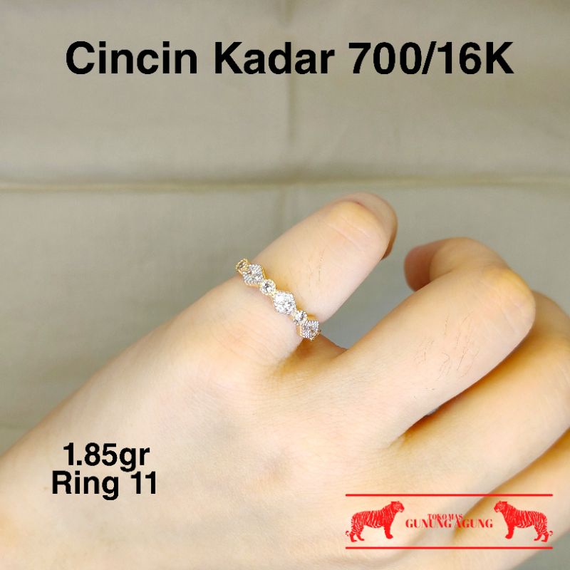 New Collection Cincin Ring Kecil Listring Stack Emas Asli Kadar 700/16K Toko Mas Bekasi Murah