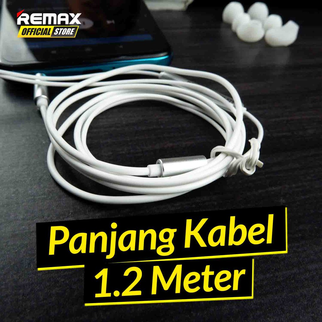 Earphone Remax RM-625 Wired Earphone Garansi Resmi / Earphone Murah / Earphone Terbaik / Earphone