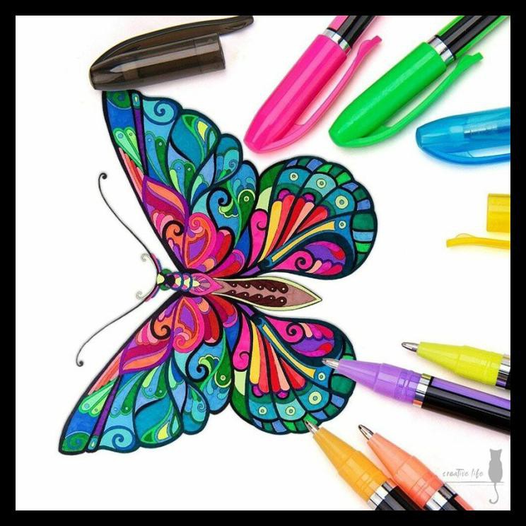 

New Produk Pen Glitter Highlighter Bahan Metal Untuk Melukis / Menggambar