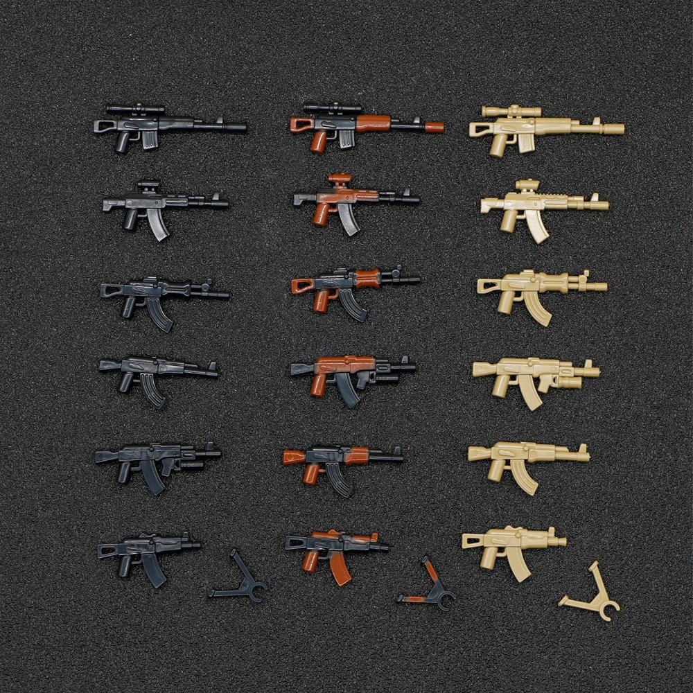 Mainan Lego Military Weapon Pack Accessories Building Blocks SWAT Special Force Soldier Figure Gun