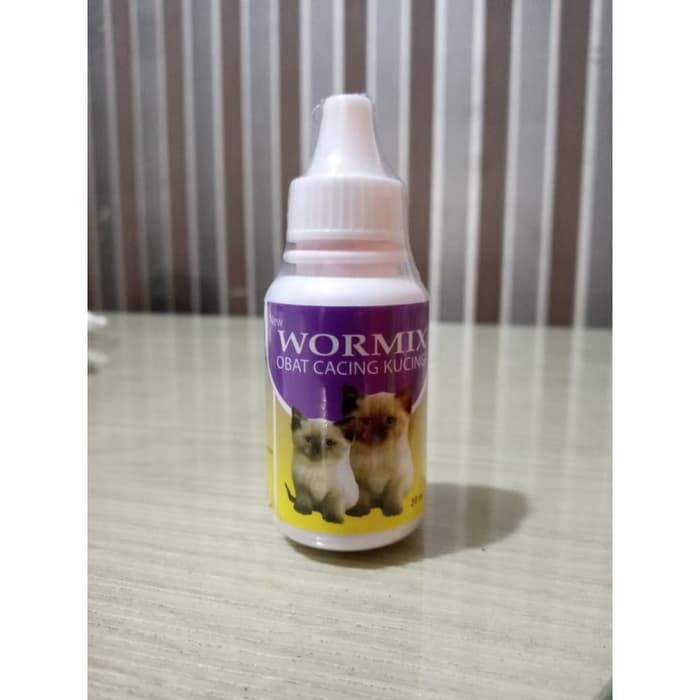 Wormix 30ml - Obat Tetes Cacing Kucing Muntah Cacing Poop Cacing 