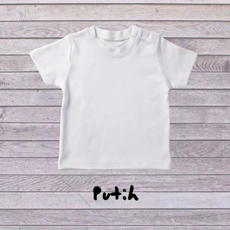 Kaos polos bayi PREMIUM  SNI (0-24 Bulan) // Tee Shirt Anak //atasan bayi