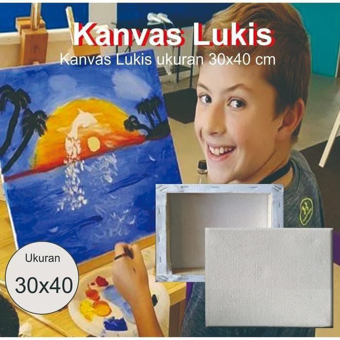 

Lukisan / KANVAS 30x40 kanvas lukis media menggambar kesenian painting Canvas Bisa cod