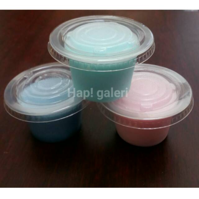 Cup Puding + tutup / cup es krim / cup plastik / cup bening
