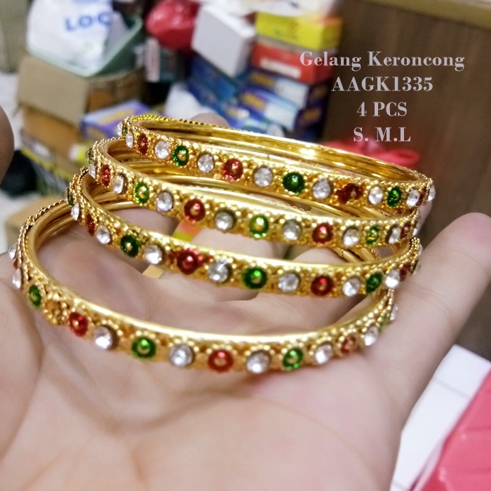 Gelang Keroncong India Warna Warni Mewah dan Murah AAGK1337