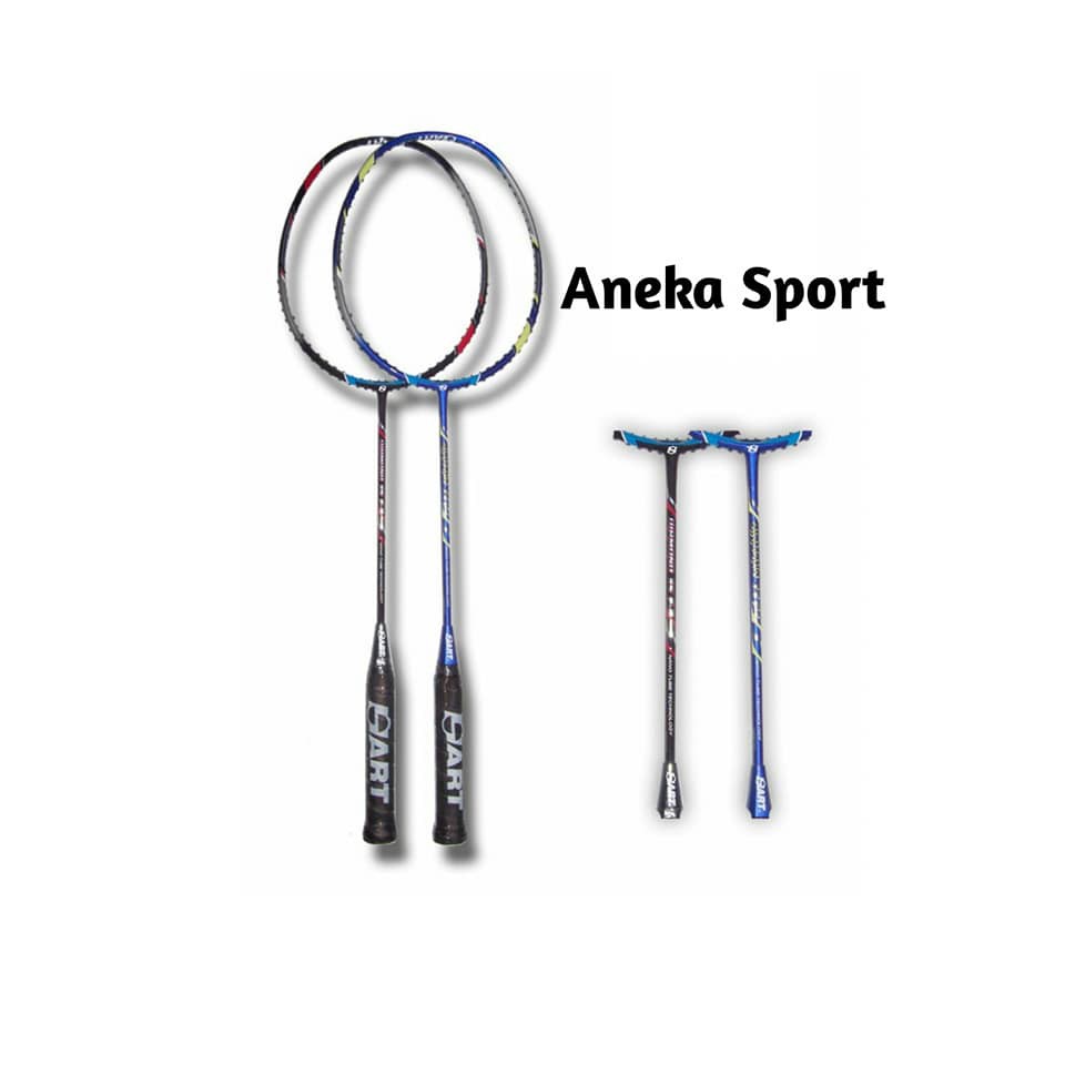 Raket Badminton Hart Diamond 35 F1 & F2 Hitam dan Biru