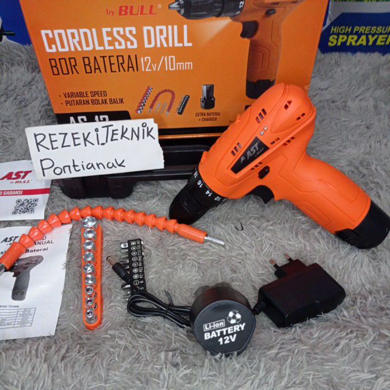 MESIN BOR CAS 12VOLT AST