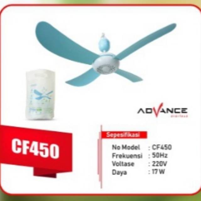 Advance. Kipas Gantung gantung CF450 17W Advance Minifan