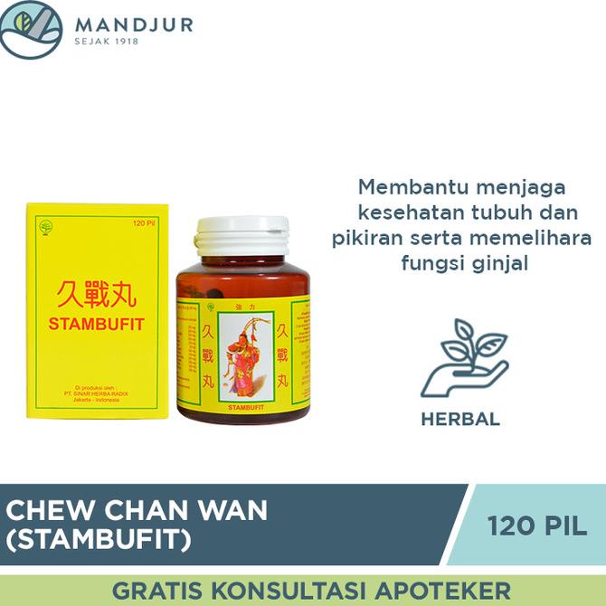 

BAYAR DITEMPAT Chew Chan Wan (Stambufit) - Obat Stamina Pria /OBAT HERBAL ASAM URAT/OBAT HERBAL PELANGSING/OBAT HERBAL KOLESTEROL/OBAT HERBAL DIABETES