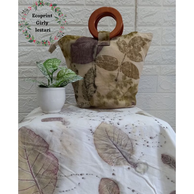 Ecoprint Girly Lestari tas kanvas