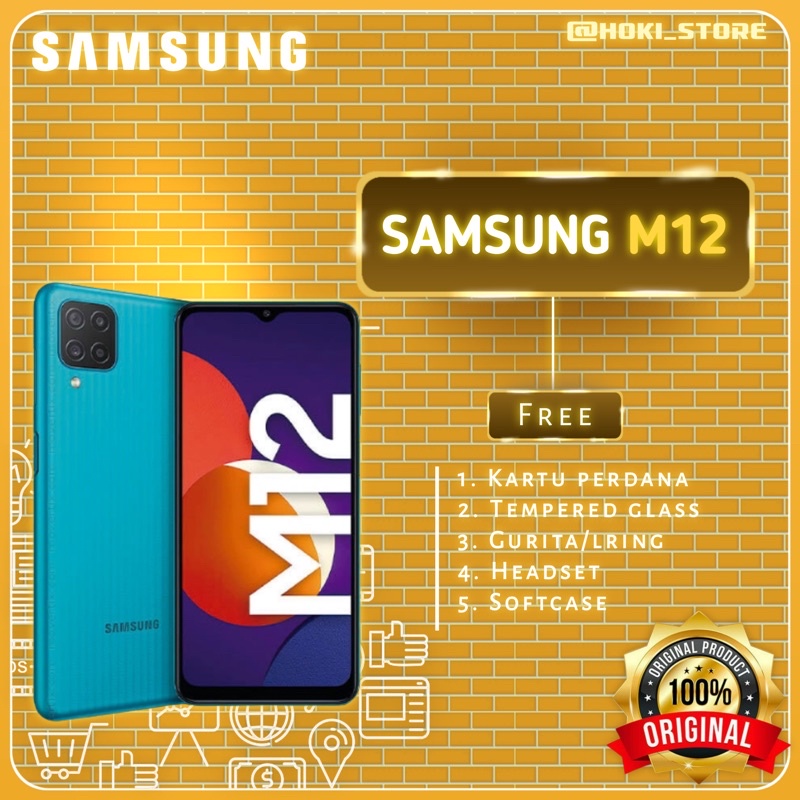 SAMSUNG GALAXY M12 [4GB+64GB] GARANSI RESMI SAMSUNG INDONESIA